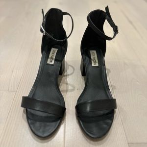 Steve Madden Women's Irenee Heeled Sandal - Black Leather